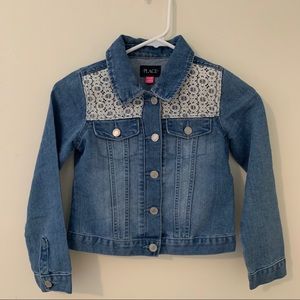 THE CHILDREN’S PLACE Girls Lace Jean Jacket